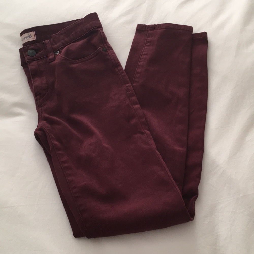Madewell burgundy pants